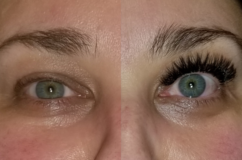 YY Eyelashes Before and After